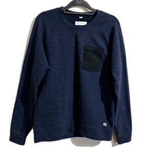 Men's Navy Blue Backcountry Long Sleeve Sweatshirt Size M